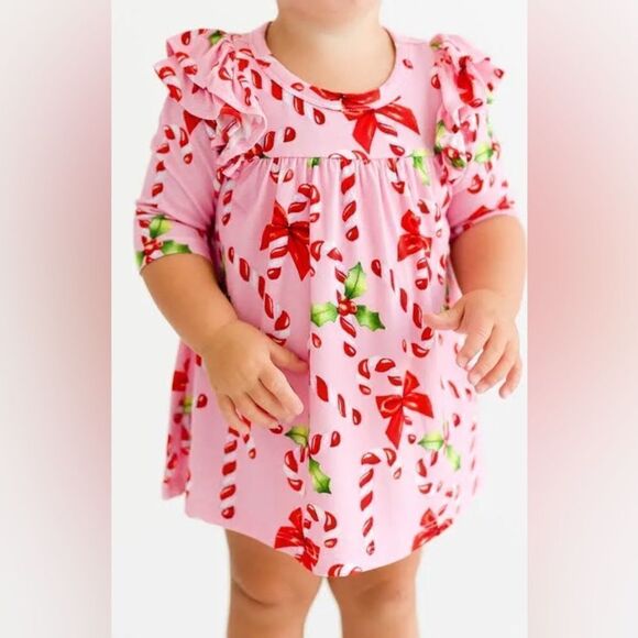 Posh Peanut NWT Helen Flutter Dress & Bloomers Set Size 18-24 Months - Picture 3 of 8